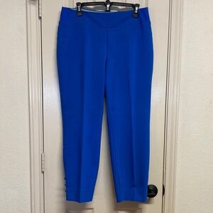 Investments Cobalt Blue Ankle-length Dress Pants Size 10